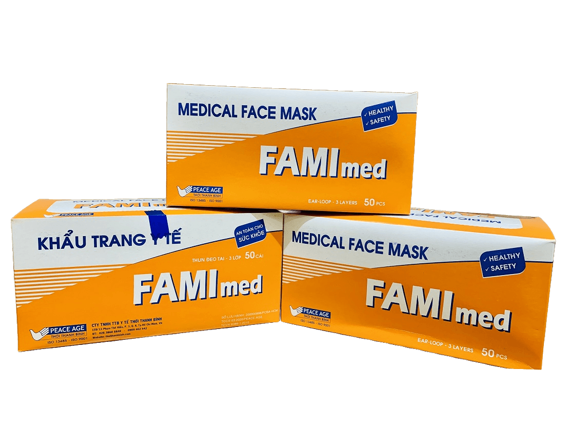Khẩu trang y tế FAMI MED 3 lớp | Thời Thanh Bình Việt Nam