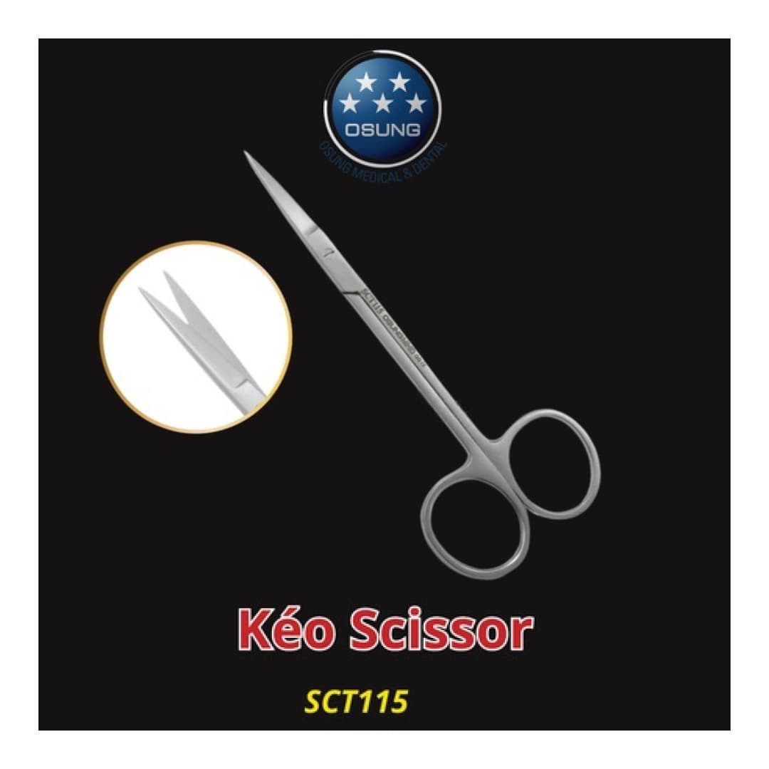 Kéo cắt chỉ phẫu thuật Osung SCT115 | Osung Hàn Quốc