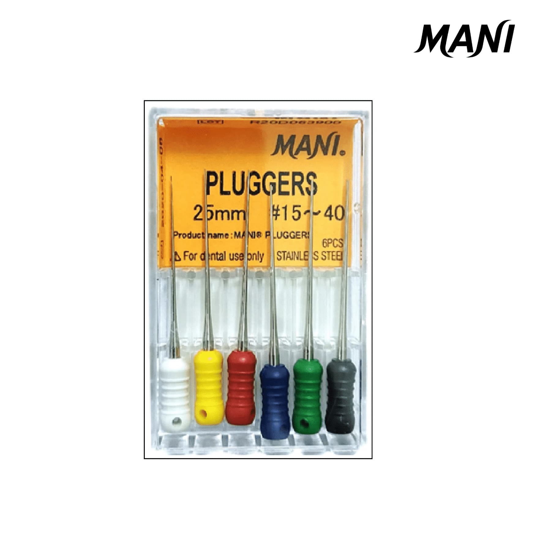 Lèn dọc Mani Finger Pluggers Hộp 6 cây Mani Nhật Bản