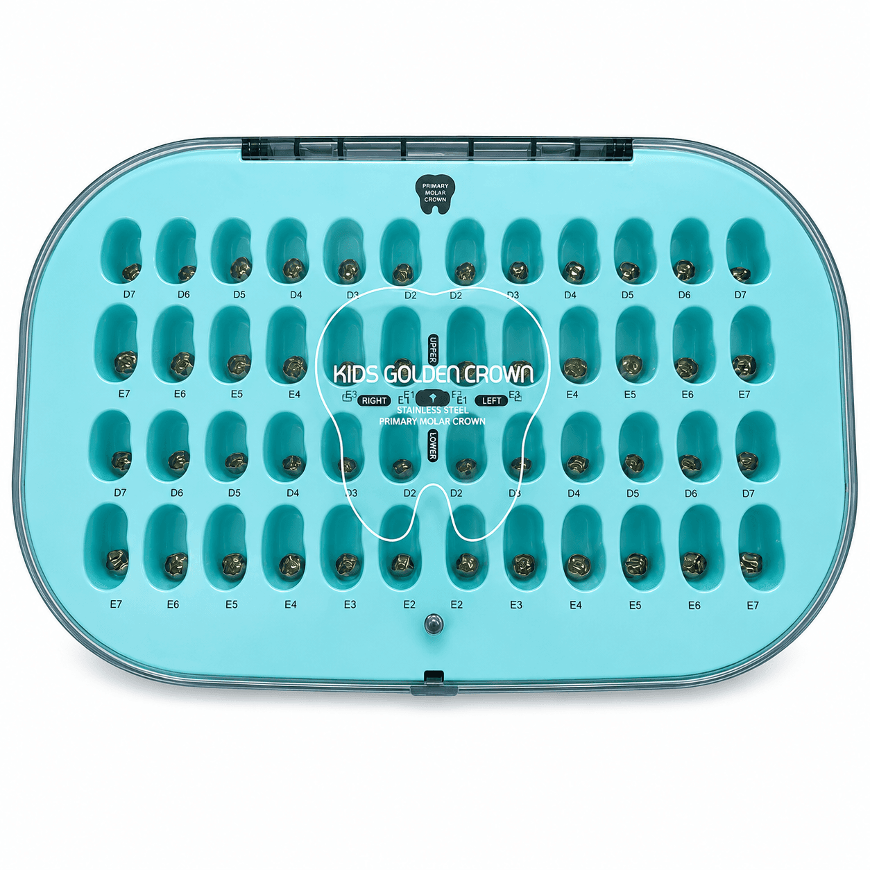 Mão răng sữa trẻ em màu silver DENTAL KIDS CROWN
