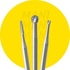 Mũi cắt cầu mão Mani Carbide Burs | Mani Nhật Bản
