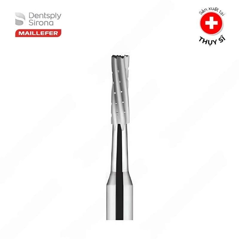 Mũi khoan thép hình trục Carbide Bur Cavity Cylinder Square Dentsply Mỹ