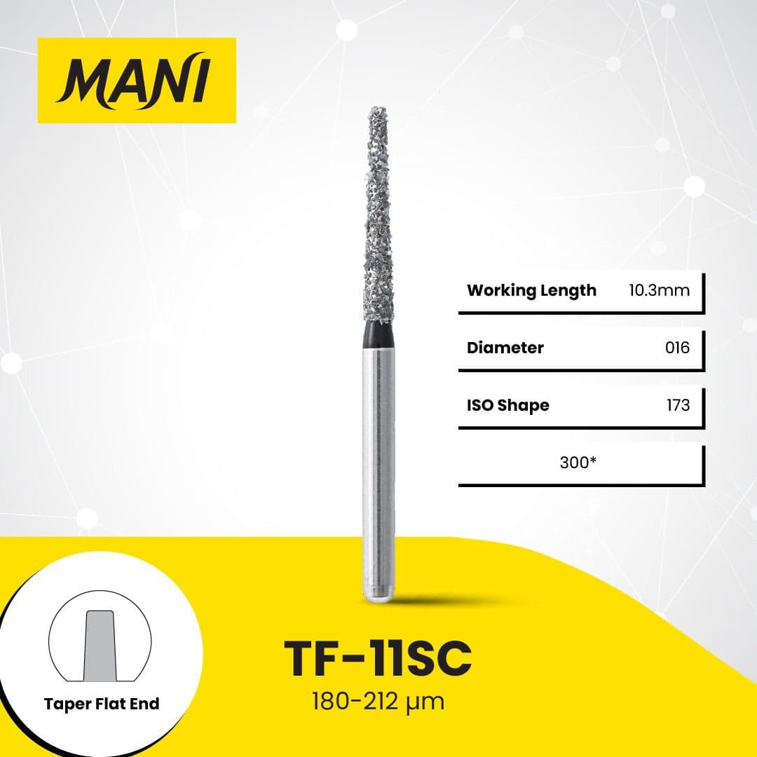 Mũi khoan trụ thuôn đầu bằng Mani Nhật Bản TF