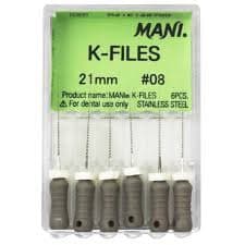 Nạo lấy tủy K-Files Hộp 6 cây Mani Nhật Bản
