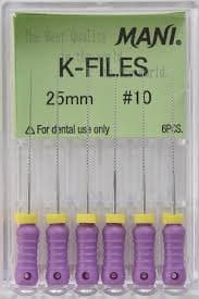 Nạo lấy tủy K-Files Hộp 6 cây Mani Nhật Bản