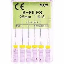 Nạo lấy tủy K-Files Hộp 6 cây Mani Nhật Bản