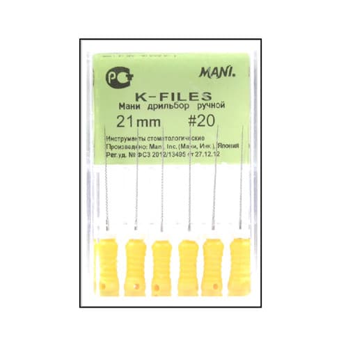 Nạo lấy tủy K-Files Hộp 6 cây Mani Nhật Bản
