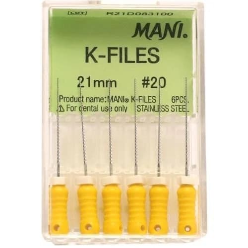 Nạo lấy tủy K-Files Hộp 6 cây Mani Nhật Bản