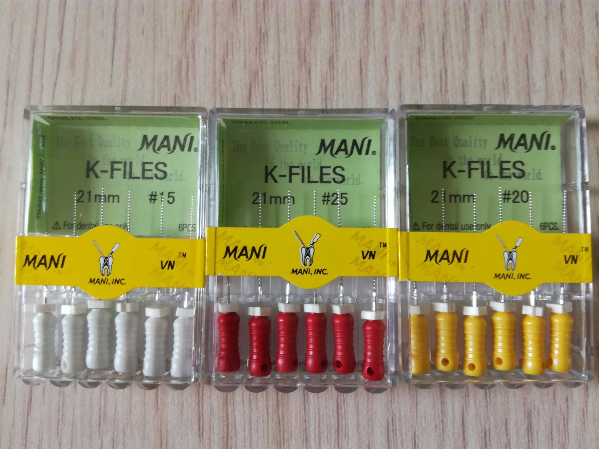 Nạo lấy tủy K-Files Hộp 6 cây Mani Nhật Bản