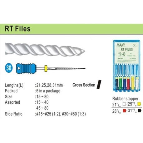 Nạo lấy tủy K-Files Hộp 6 cây Mani Nhật Bản