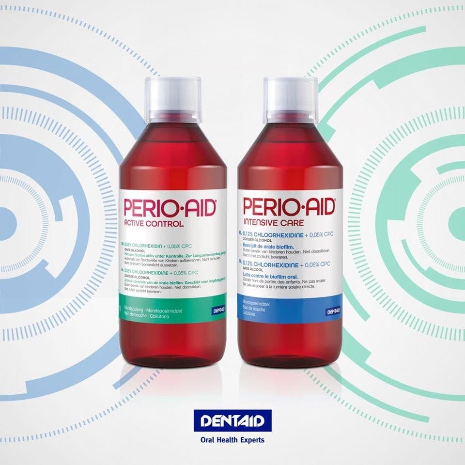 Nước súc miệng Perio-Aid activecontrol 0.05% Chlohexidine - Dentaid