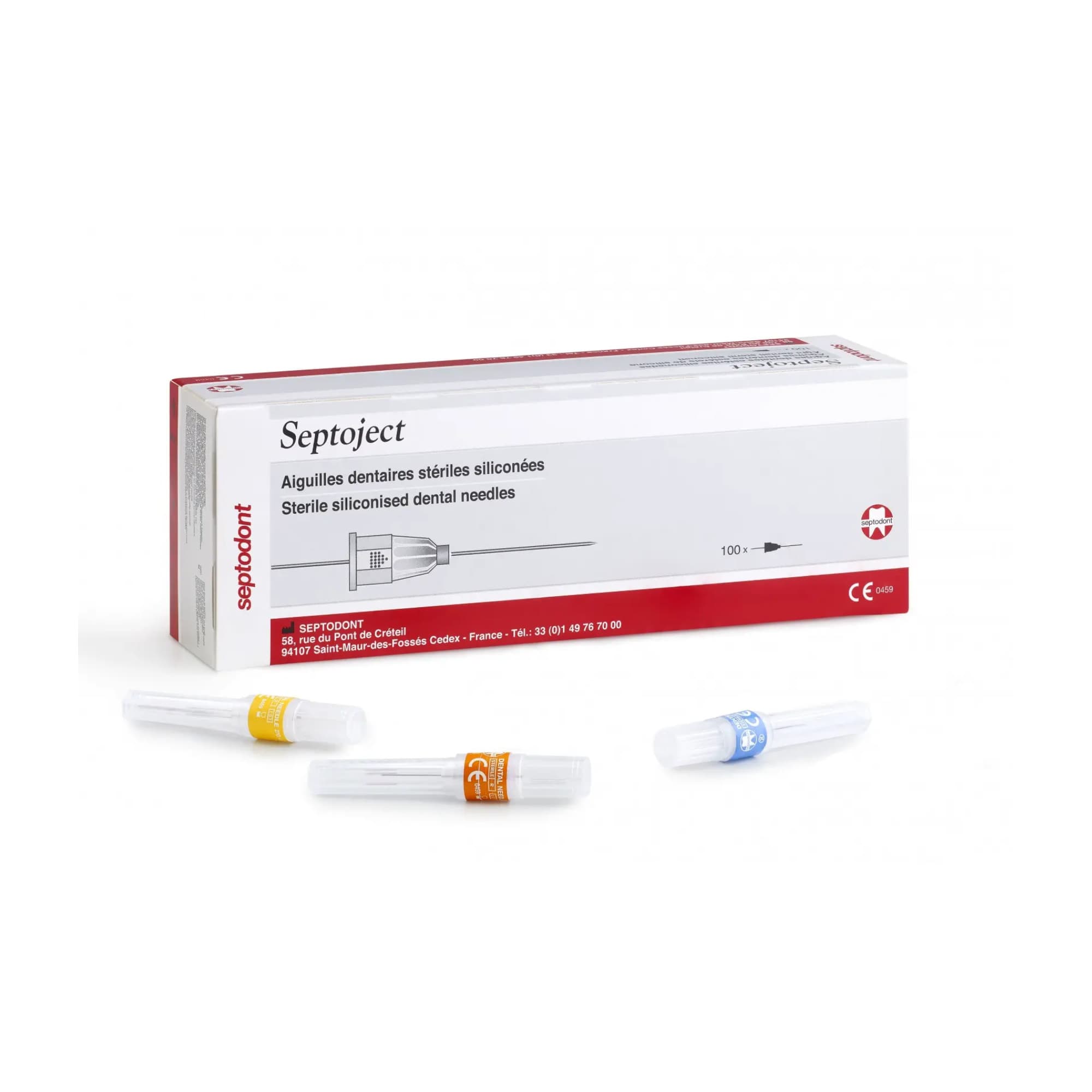 Kim tiêm gây tê vô trùng Septoject Septodont 27G/21mm