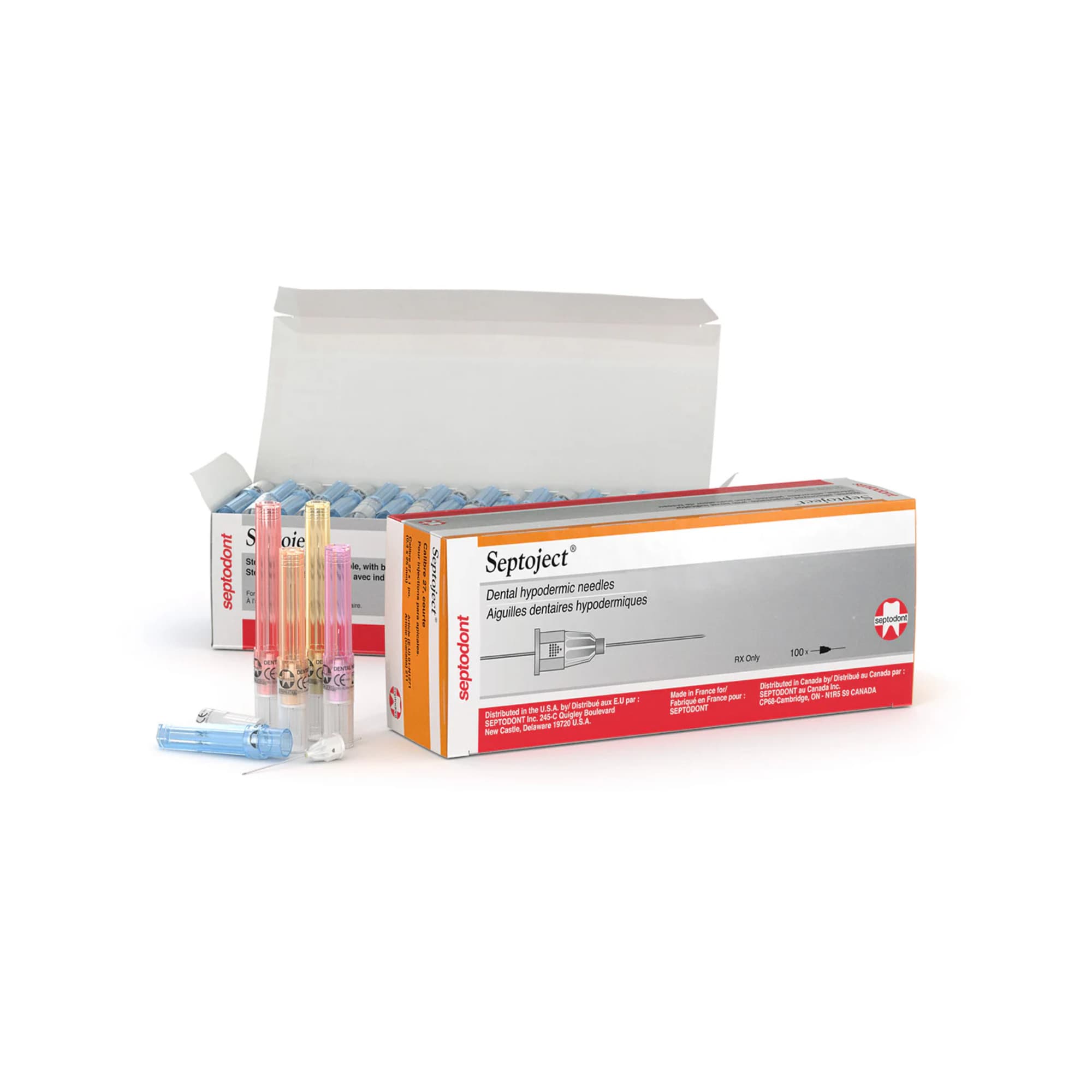 Kim tiêm gây tê vô trùng Septoject Septodont 27G/21mm