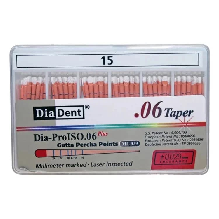 Côn Gutta Percha Nội Nha cho trâm máy Có Vạch Chia | Diadent Hàn Quốc