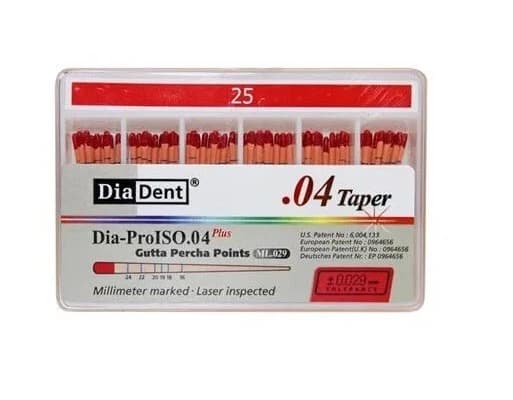 Côn Gutta Percha Nội Nha cho trâm máy Có Vạch Chia | Diadent Hàn Quốc