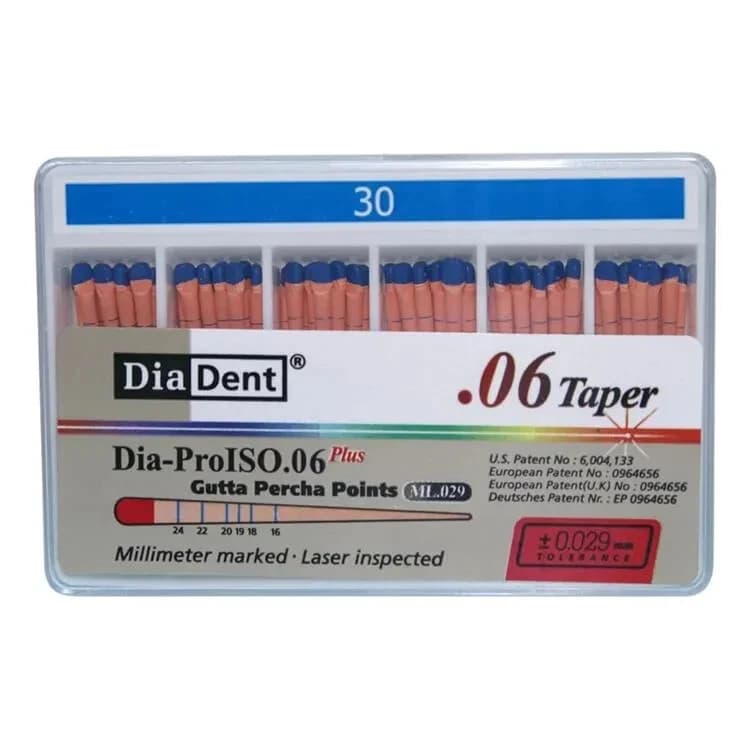 Côn Gutta Percha Nội Nha cho trâm máy Có Vạch Chia | Diadent Hàn Quốc