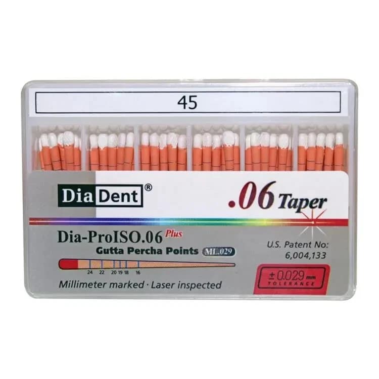 Côn Gutta Percha Nội Nha cho trâm máy Có Vạch Chia | Diadent Hàn Quốc