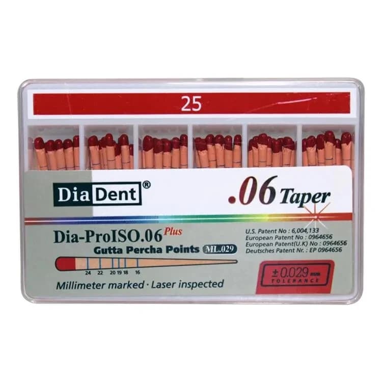 Côn Gutta Percha Nội Nha cho trâm máy Có Vạch Chia | Diadent Hàn Quốc