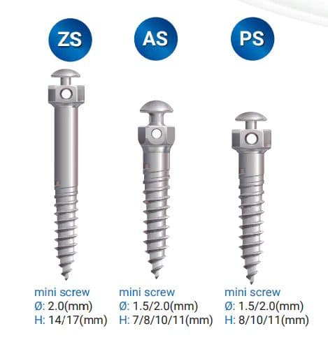 Minivis chỉnh nha AS Đầu lục giác Hole 0.7mm | Mico One Đài Loan - Titanium / 1.5mm*L10mm