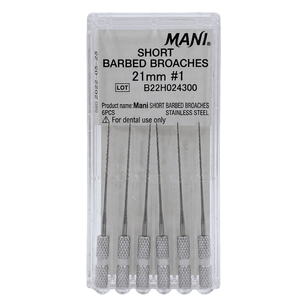 Trâm gai lấy tuỷ răng Short Barbed Broaches | Mani Nhật Bản