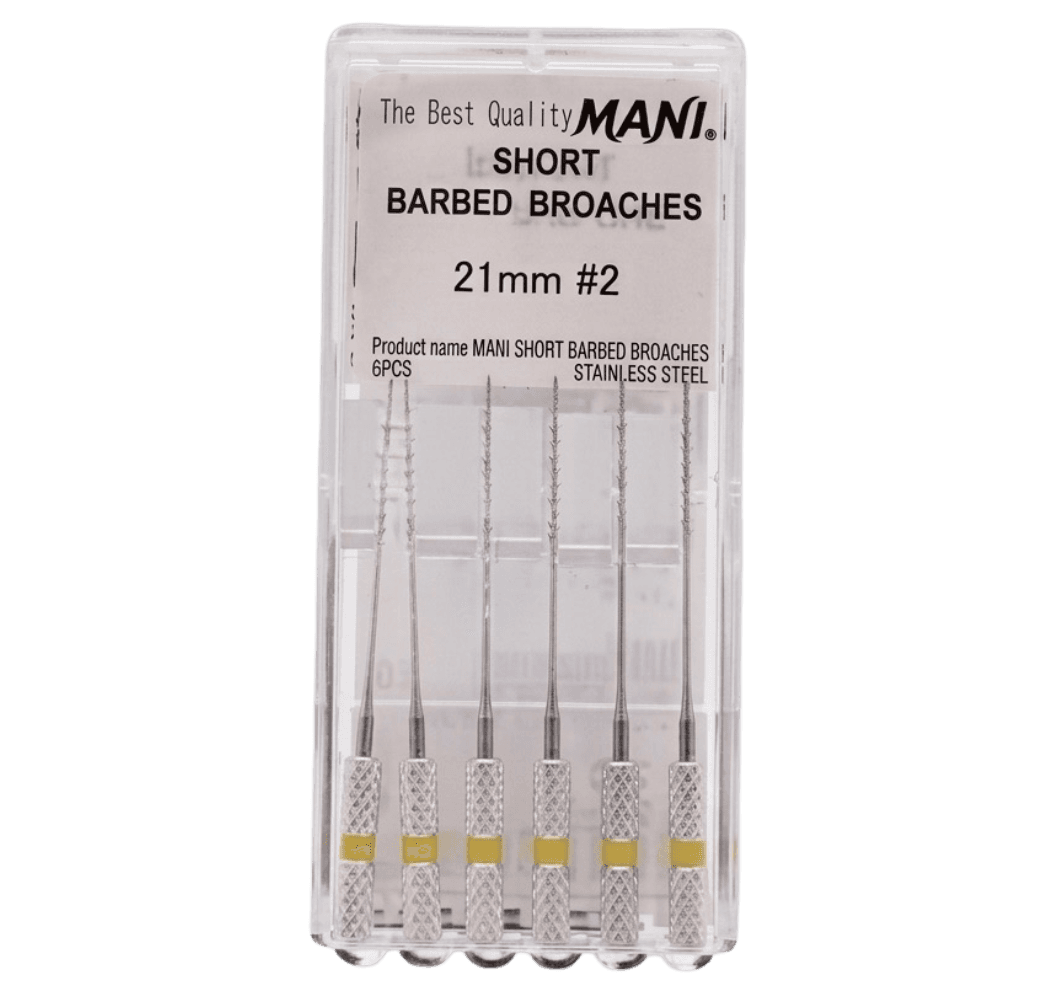 Trâm gai lấy tuỷ răng Short Barbed Broaches | Mani Nhật Bản