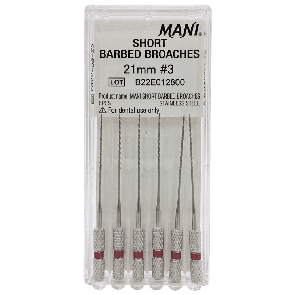 Trâm gai lấy tuỷ răng Short Barbed Broaches | Mani Nhật Bản