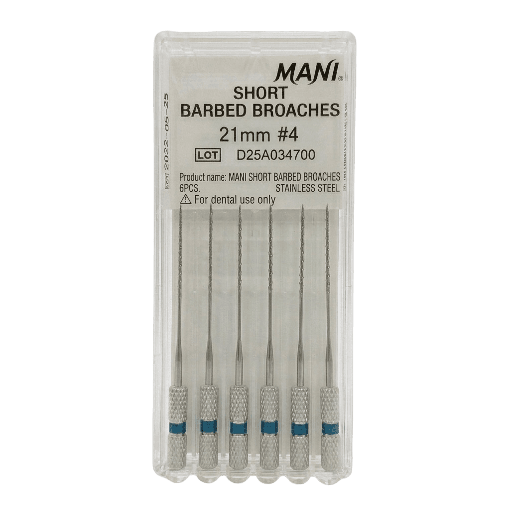 Trâm gai lấy tuỷ răng Short Barbed Broaches | Mani Nhật Bản