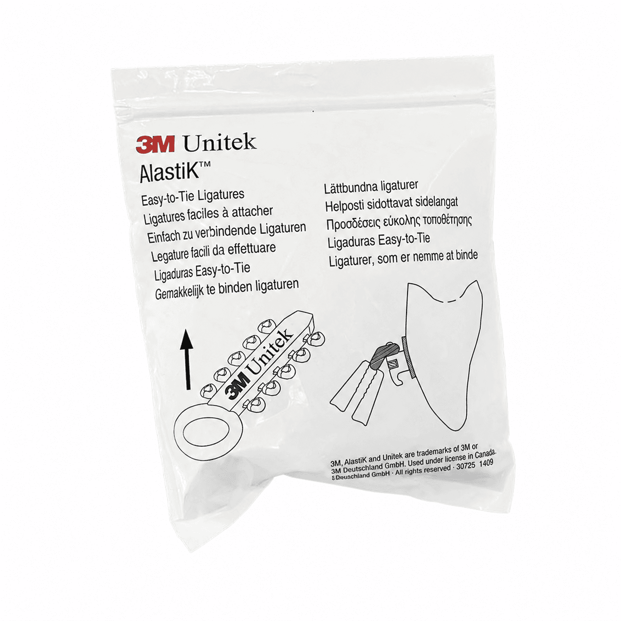Thun đơn buộc mắc cài 45 độ 3M AlastiK Easy To Tie Ligature
