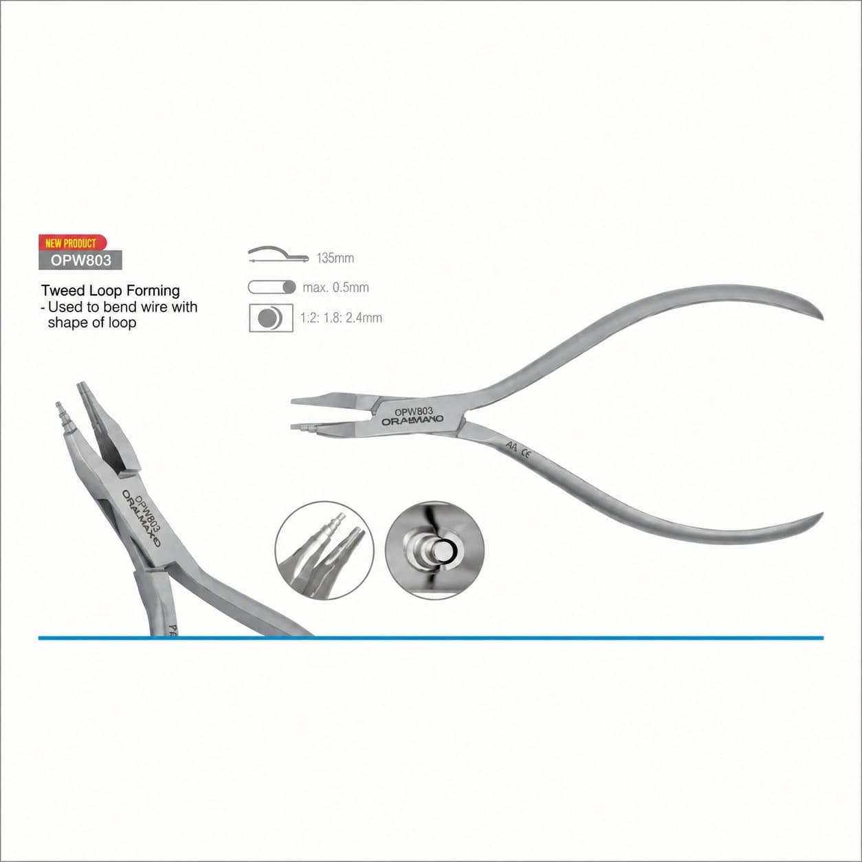 Tweed Loop Plier - Kềm bẻ Tloop cong - Osung