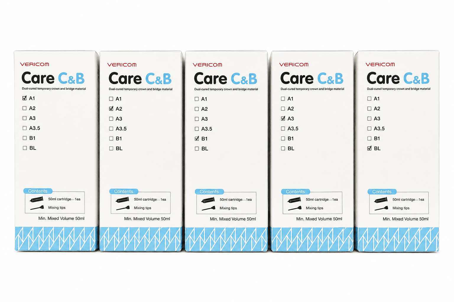 Vật liệu làm răng tạm Vericom Care C&B