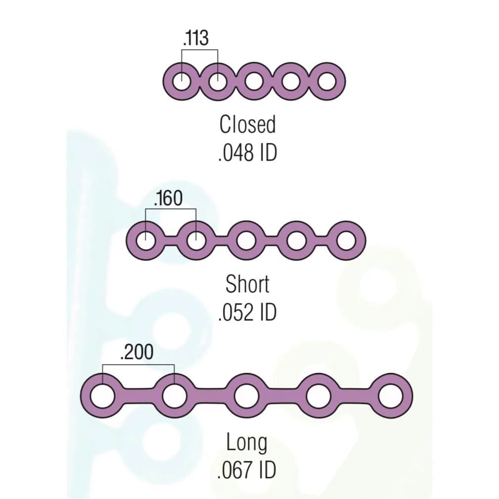 Thun chuỗi COLORED CHAIN (Cuộn 4,6m)- American Orthodontics