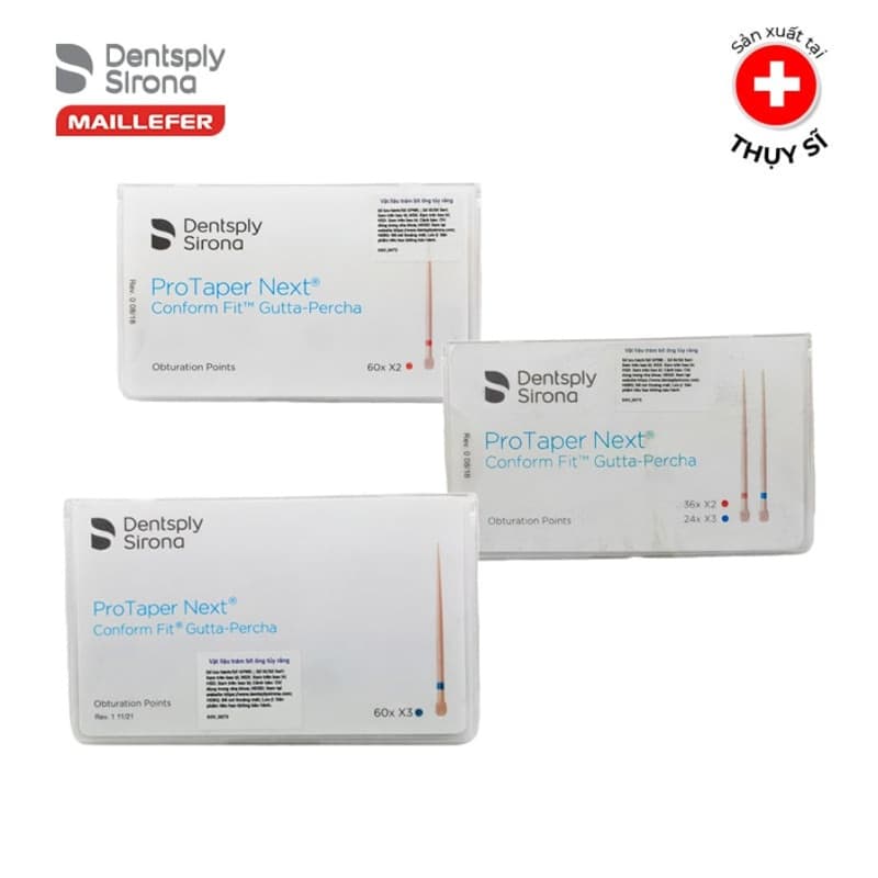 Côn chính nội nha PROTAPER NEXT PERCHA POINTS Maillefer Dentsply Mỹ