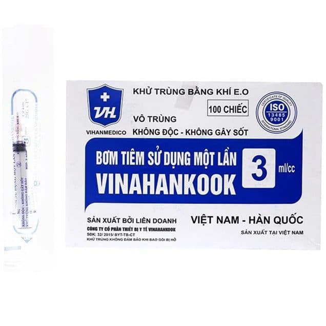 Bơm tiêm sử dụng một lần 3cc | Vinahankook Việt Nam