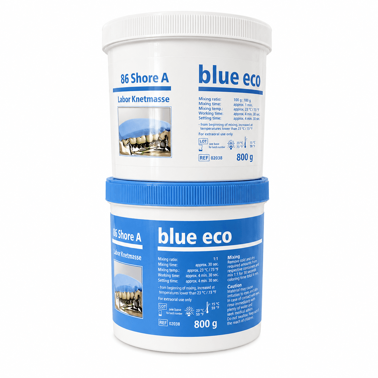 Cao su đặc putty dùng trong labo Blue Eco Detax