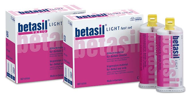 Cao su lấy dấu lỏng Betasil Vario Light Cartridges | Muller Omicron Đức