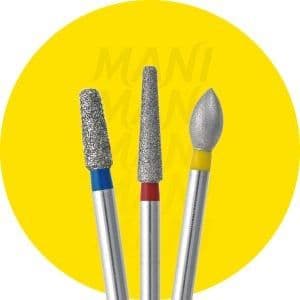 Mũi khoan kim cương Mani có hình quả trám CE | Mani Nhật Bản
