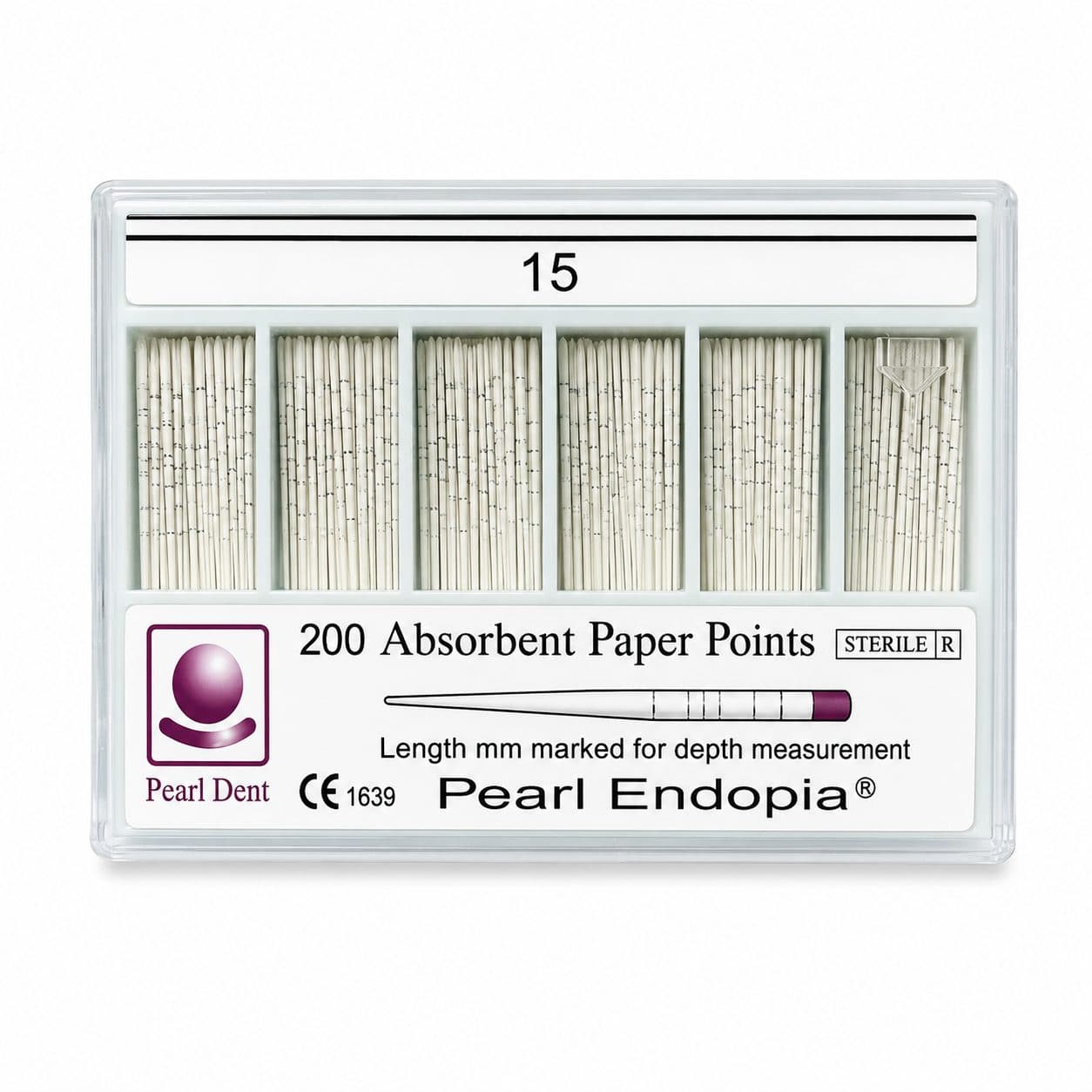 Côn giấy nội nha có vạch chia Paper Points Pearl Dent