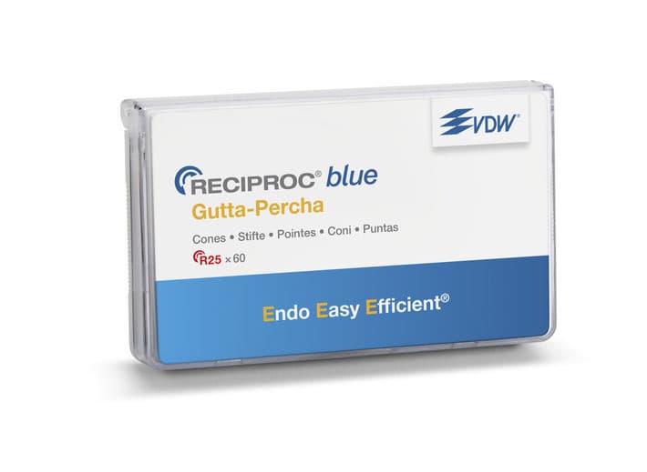 Côn nội nha cho trâm máy Gutta Percha Reciproc Blue VDW | VDW Đức
