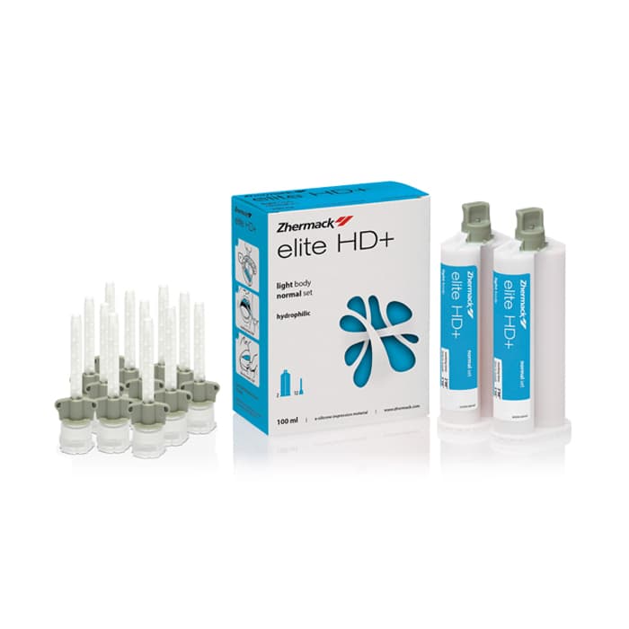 Cao su lỏng Elite HD+ light body normal set | Zhermack Ý - Trộn Súng
