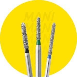 Mũi khoan kim cương Mani trụ đầu oval SO | Mani Nhật Bản