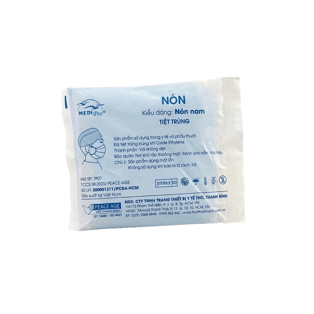 Bao tóc nam tiệt trùng phẫu thuật MediPro (Gói 100 cái) | Thời Thanh Bình Việt Nam
