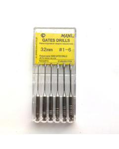 Mũi Gates Drills Hộp 6 c&acirc;y Mani Nhật Bản