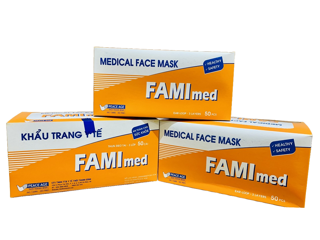 Khẩu trang y tế FAMI MED 3 lớp | Thời Thanh Bình Việt Nam