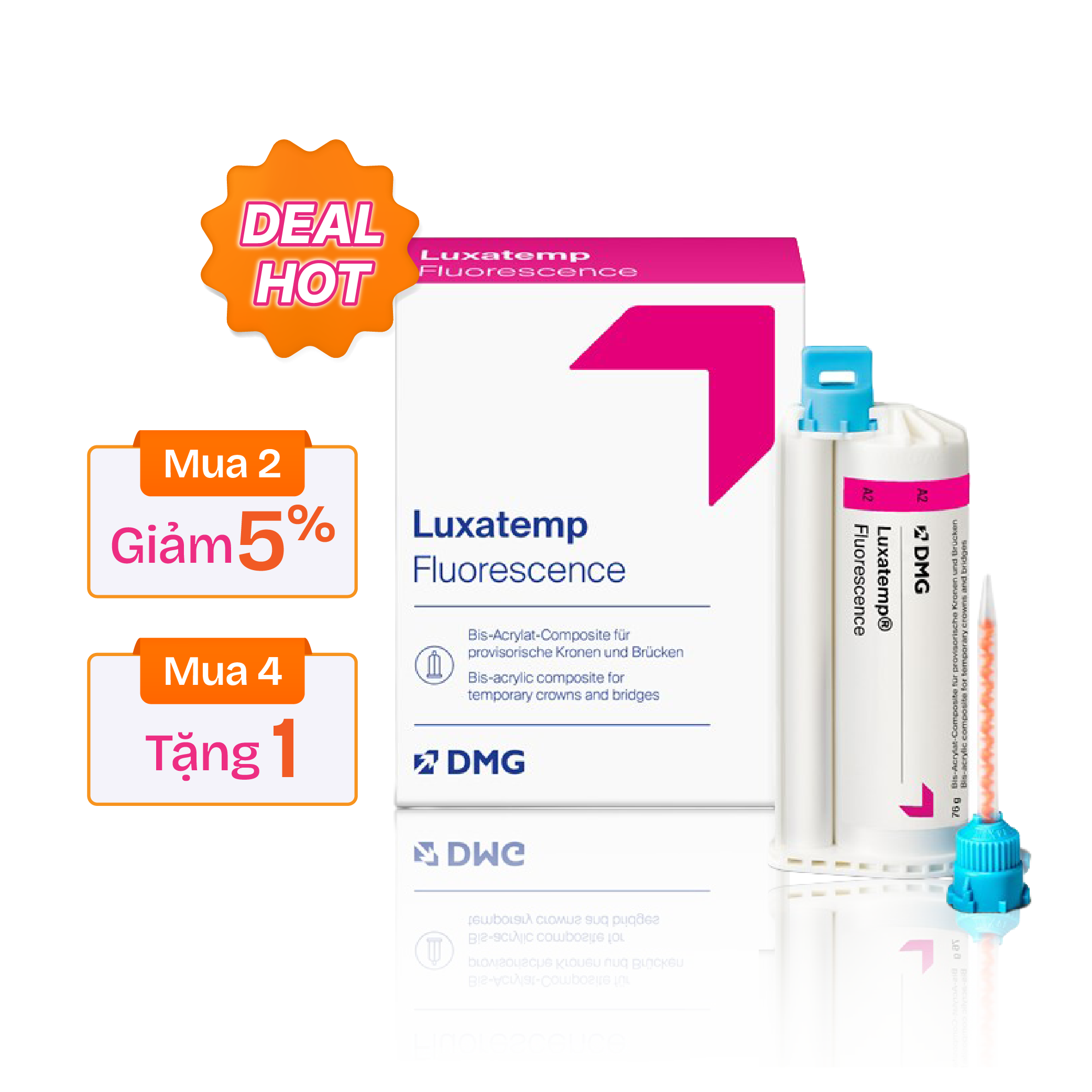 Vật liệu làm răng tạm Luxatemp Fluorsescence DMG | A1