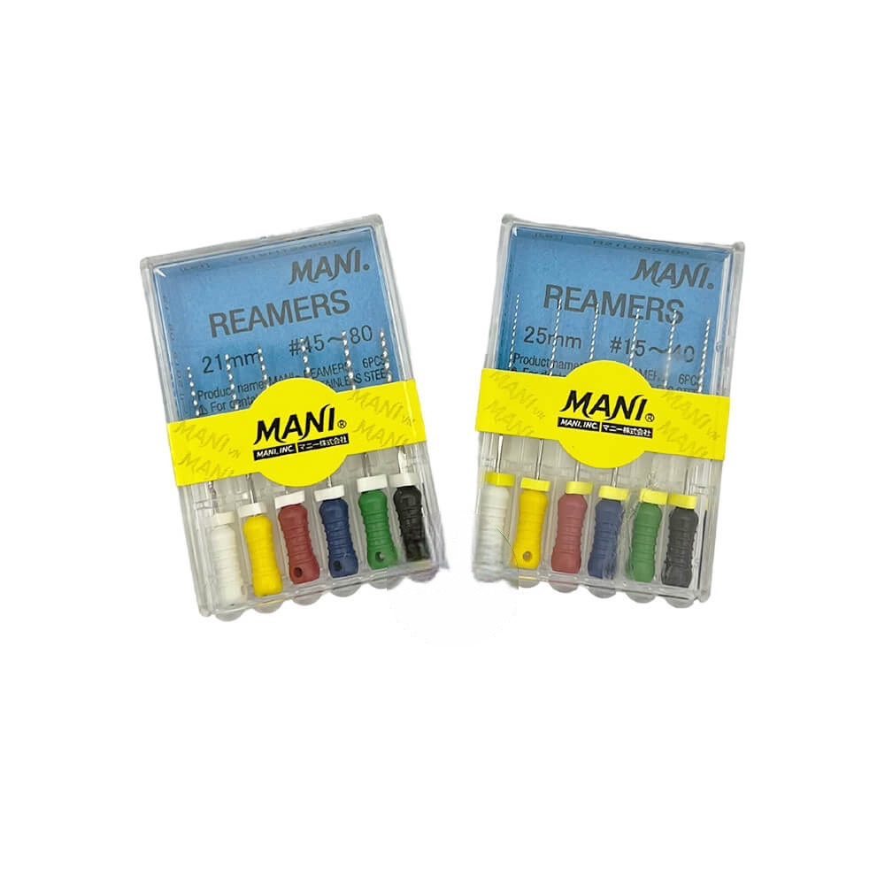 Trâm tay nong rộng ống tủy hình tam giác Reamers Files | Mani Nhật Bản